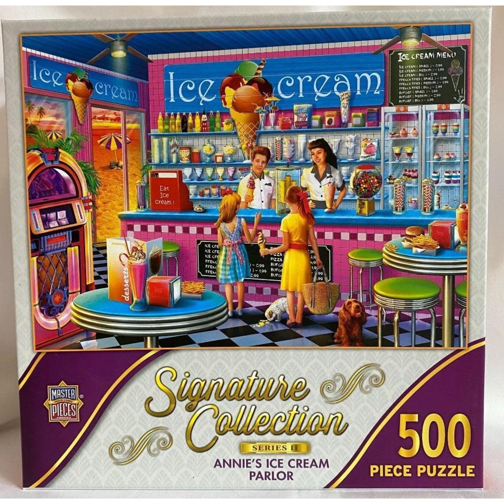 MasterPieces 82105 Annie's Ice Cream Parlor 500 Piece Puzzle