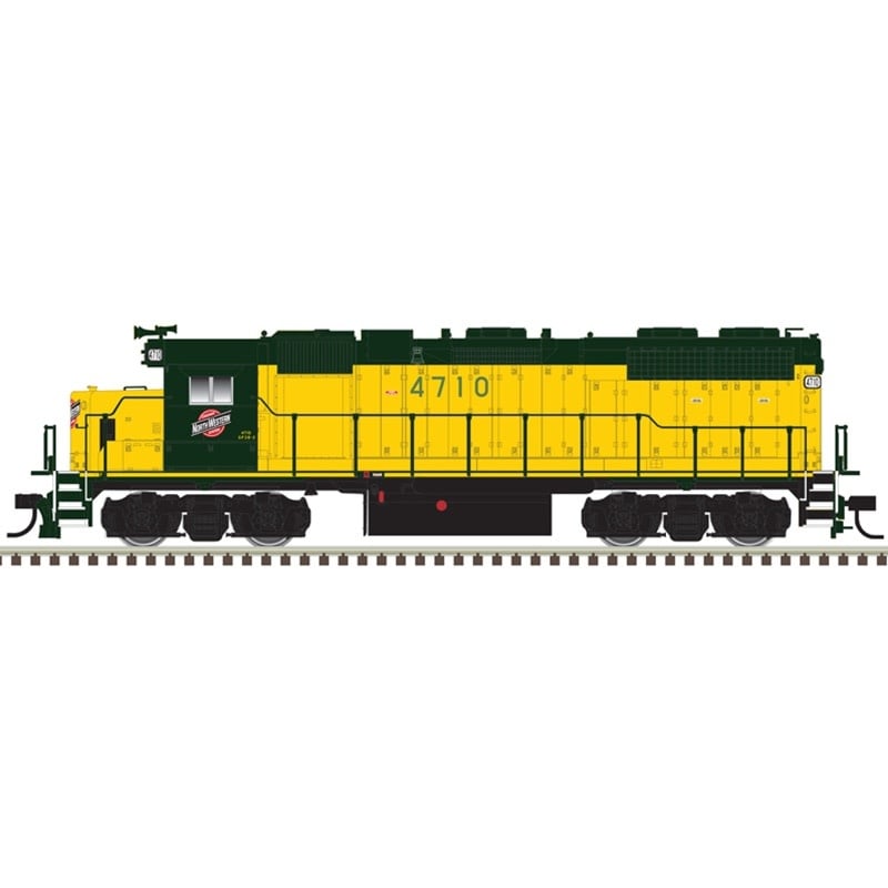 10004054 HO GP38 Silver Chicago & North Western #4704