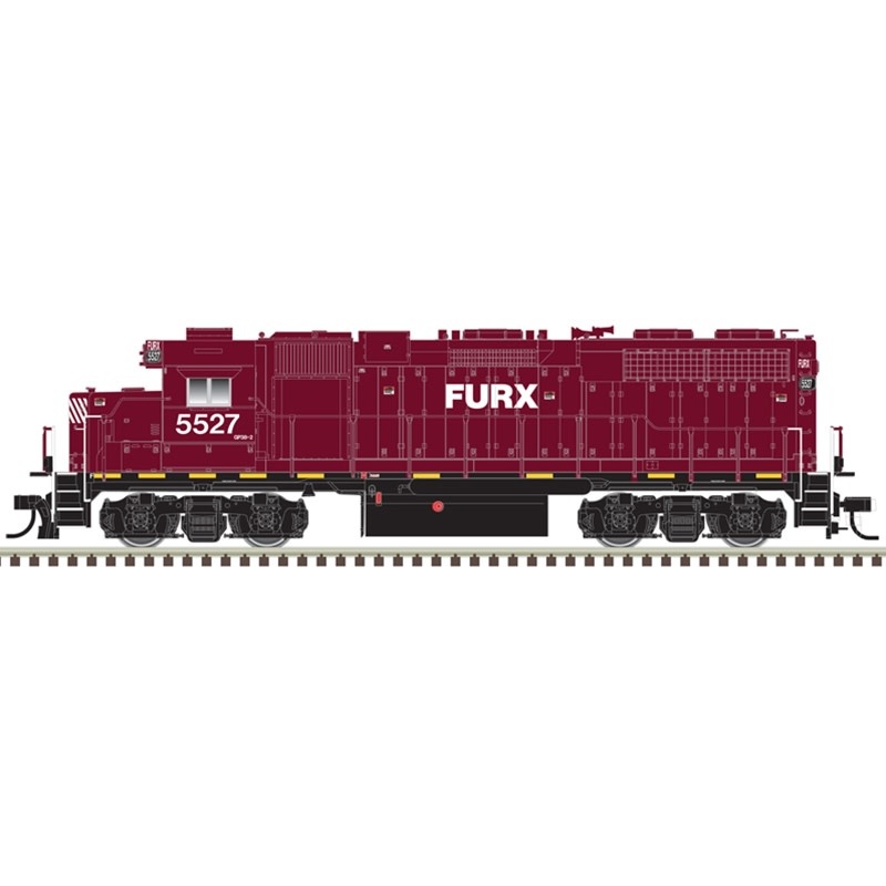 10004057 HO GP38 Silver FURX #5525 - Chuck's Trains & Hobby Depot