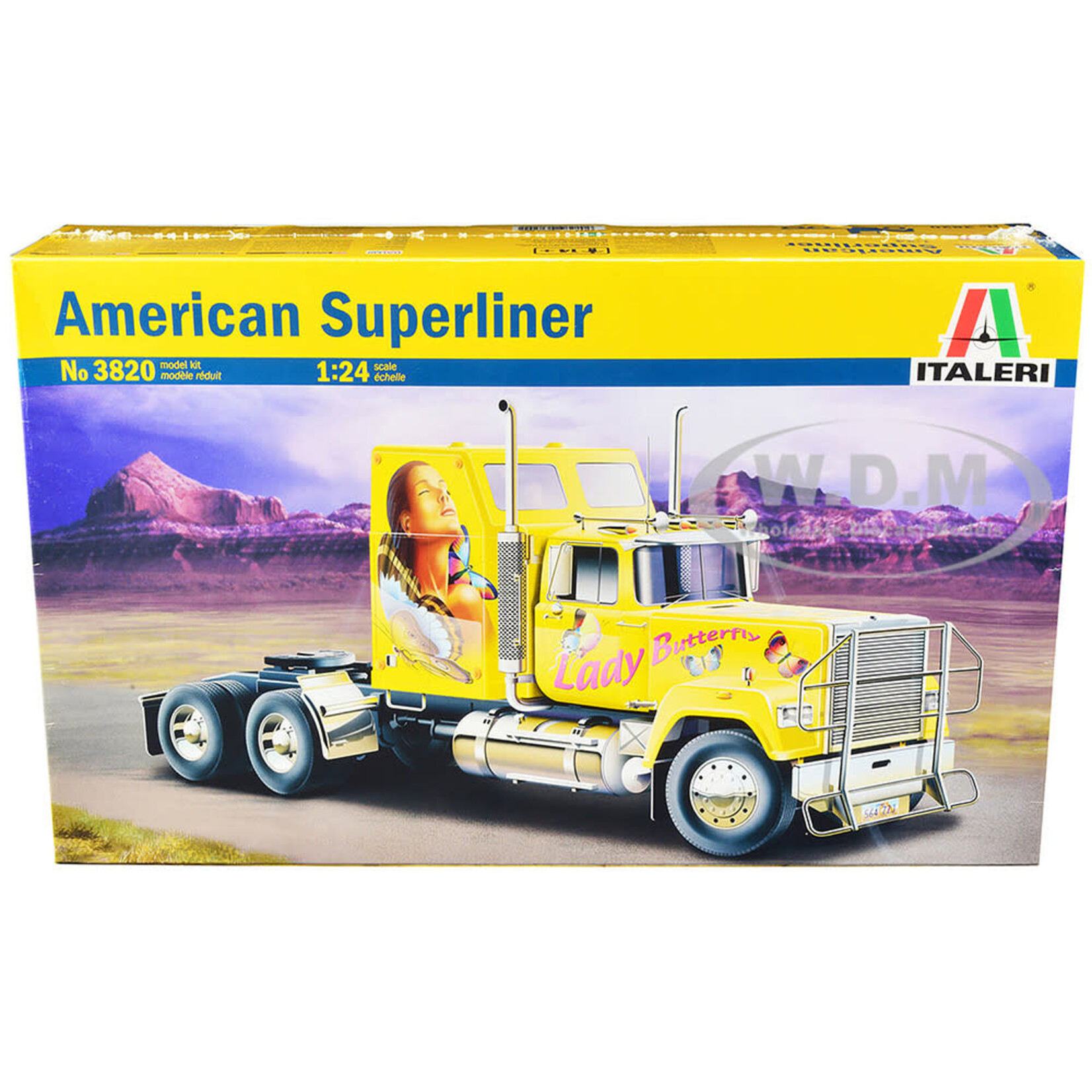 Italeri 3820 1/24 American Superliner Tractor Cab w/ Sleeper "Lady Butterfly"
