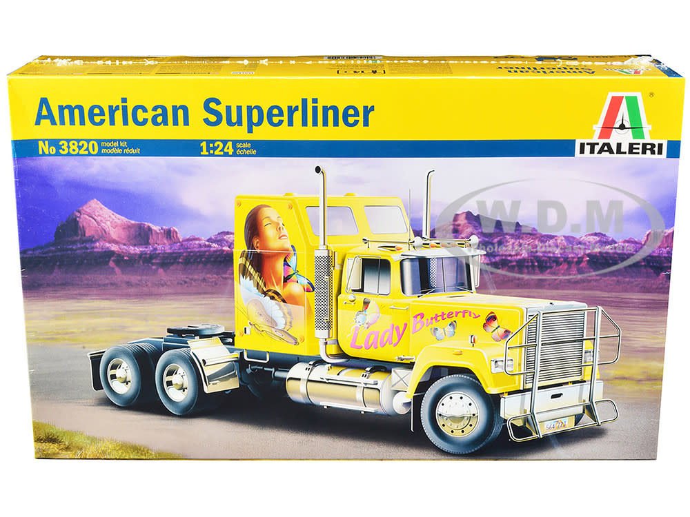 3820 1/24 American Superliner Tractor Cab w/ Sleeper "Lady Butterfly"