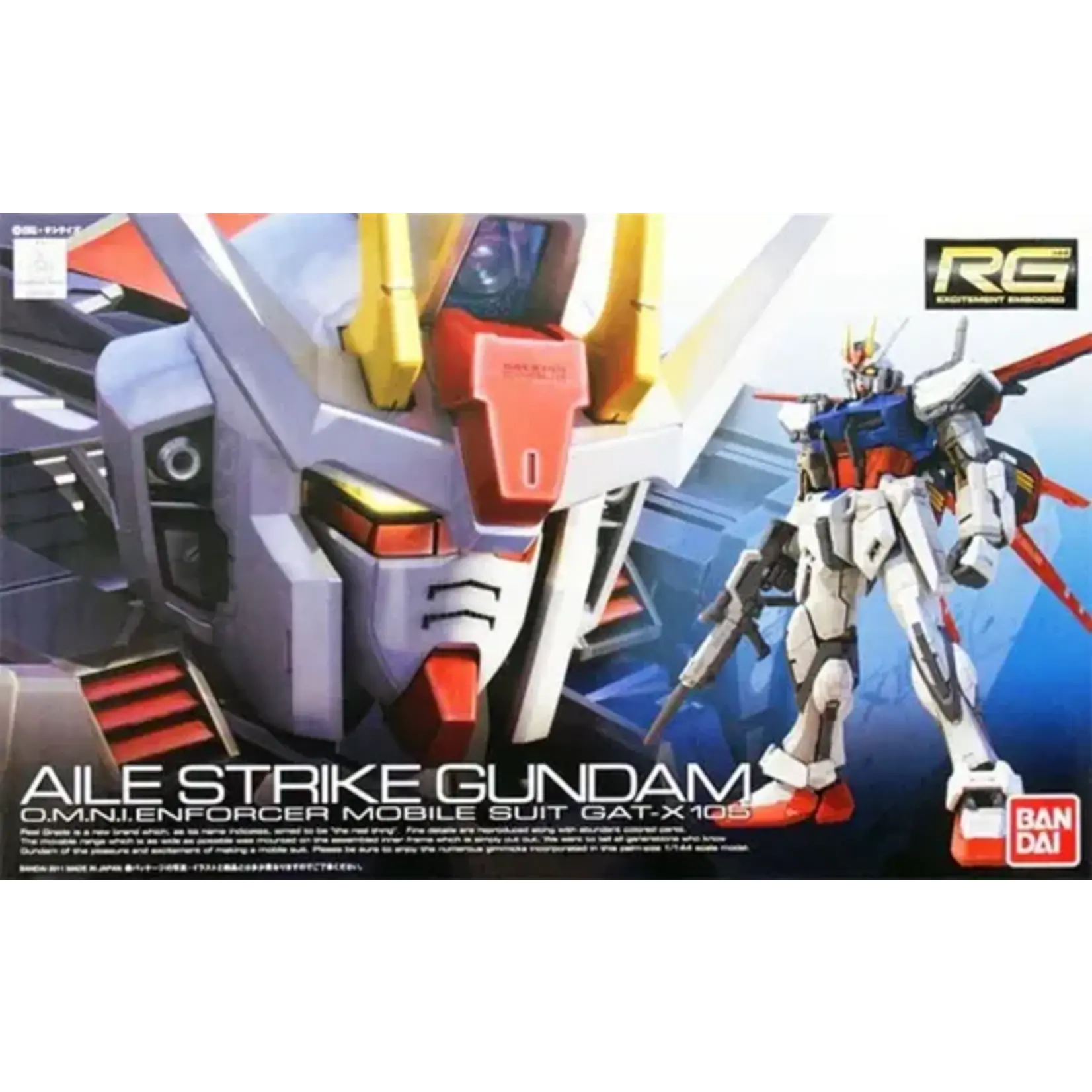 Bandai 3 Aile Strike Gundam RG Gat-X105