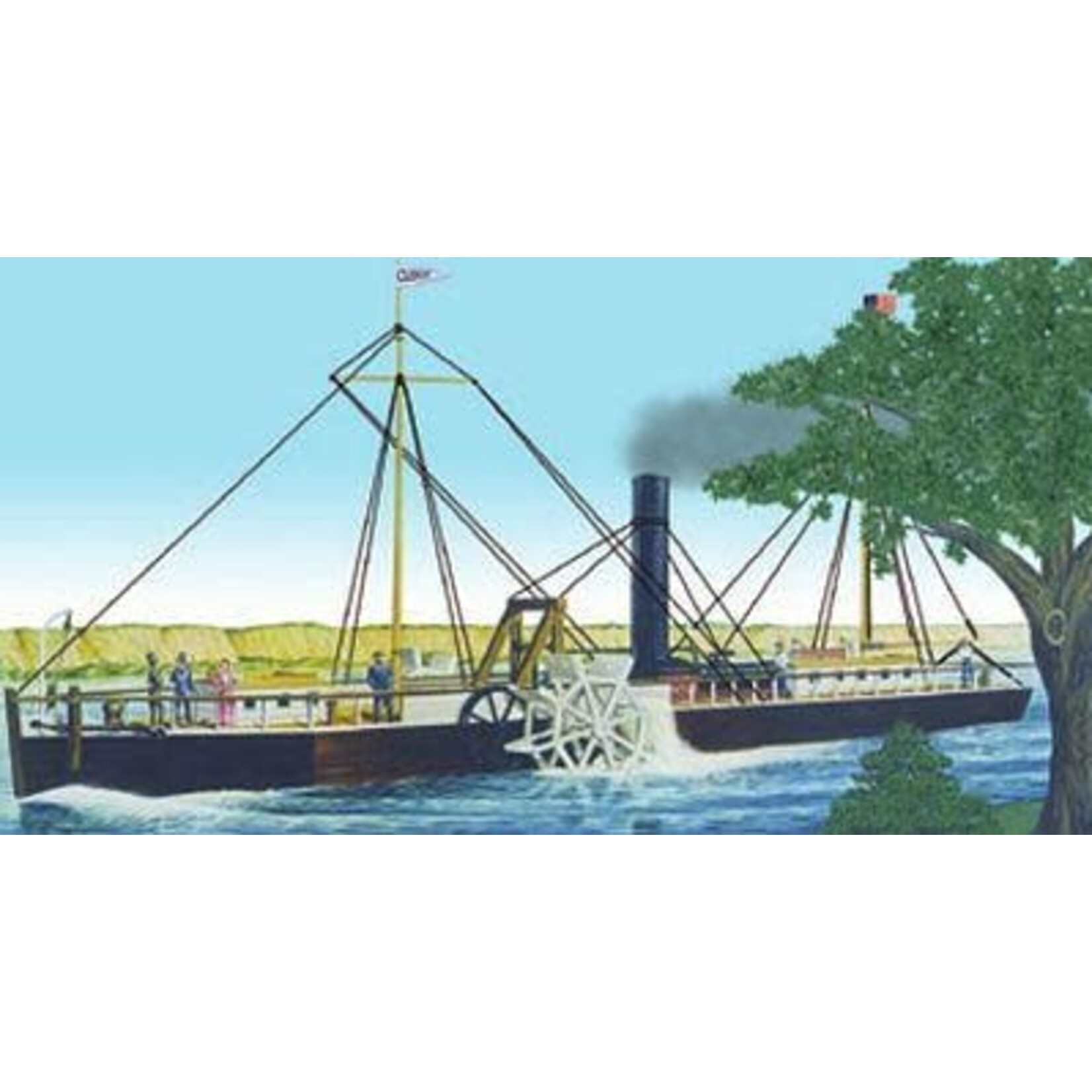 Lindberg 200 Fulton'S Clermont Steamboat 1:96