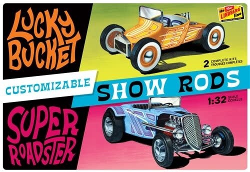 136 Customizable Street Rod 2 kits 1:32