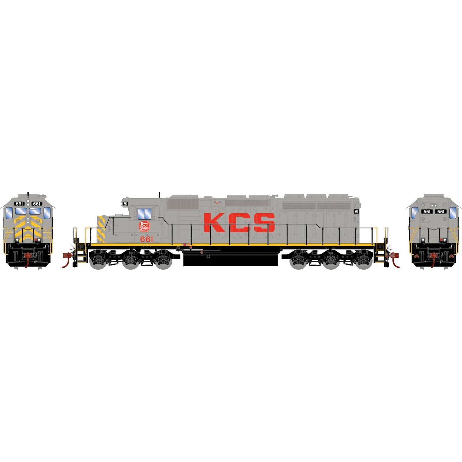 72090 HO RTR SD40-2 KCS #661
