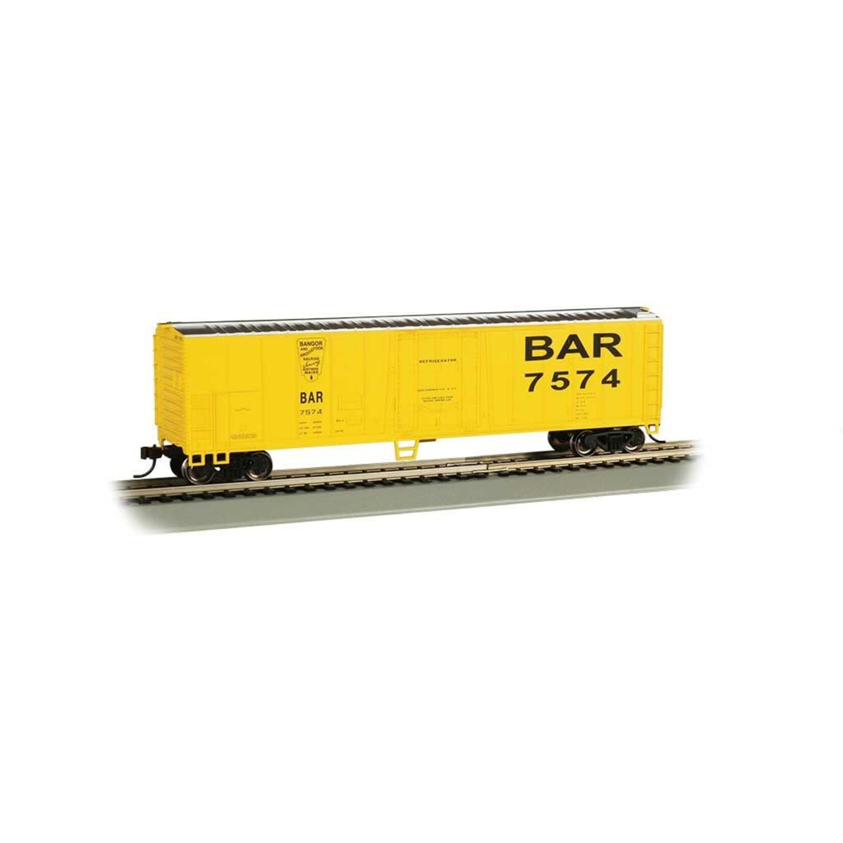 Bachmann 17908 HO 50' Steel Reefer Bangor & Aroostook #7574 BAR