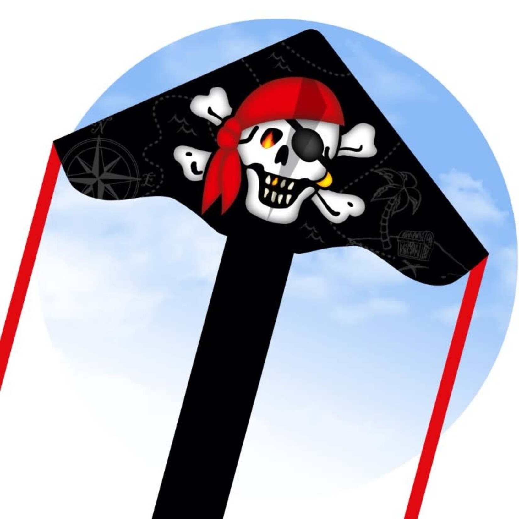 HQ Kites ECO Simple Flyer Jolly Roger Kite