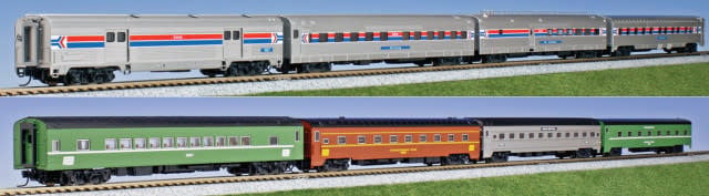 1061971 N Amtrak Rainbow Era 8 Pack Passenger Cars