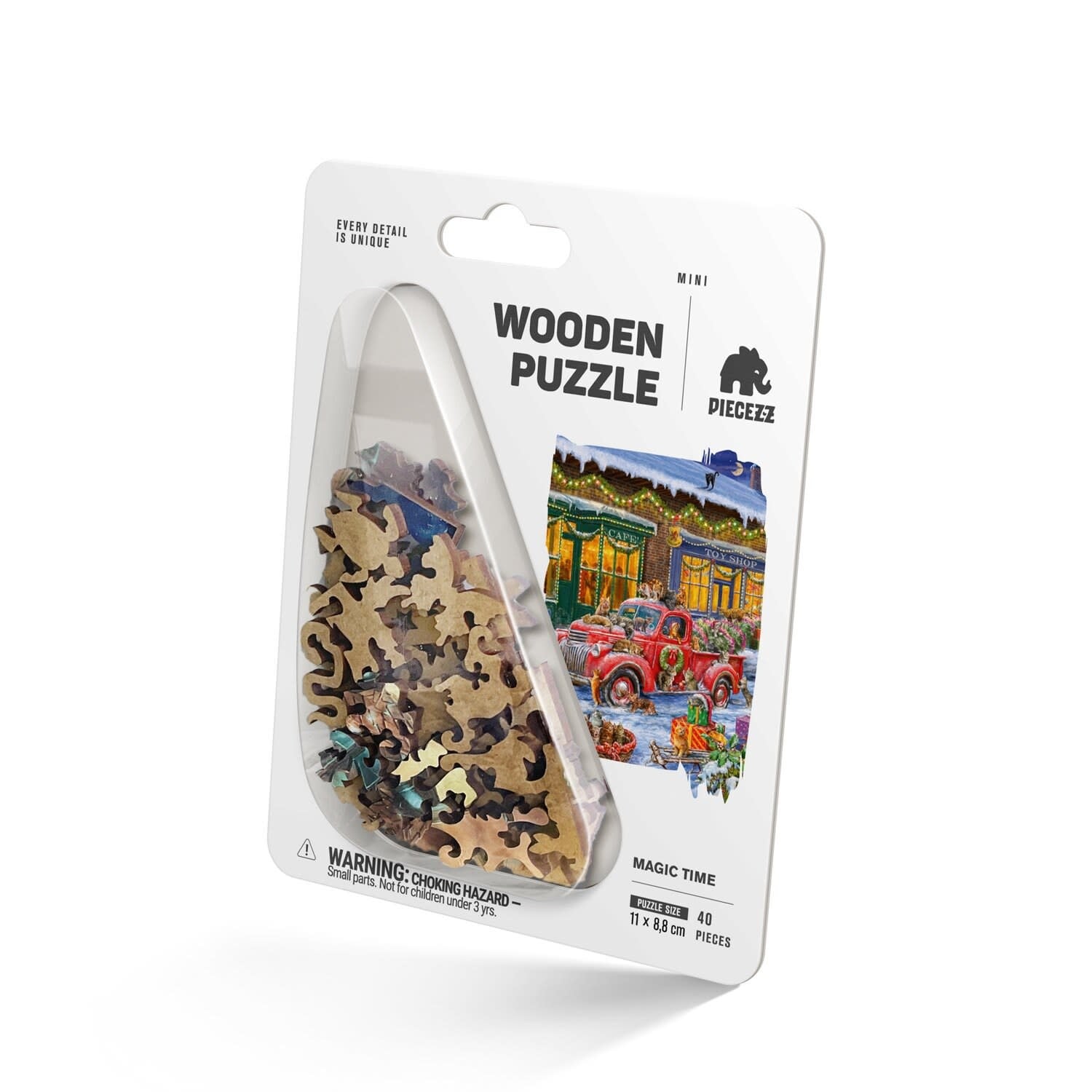 Magic Time Christmas 1 Piecezz Wooden 40 Piece Puzzle