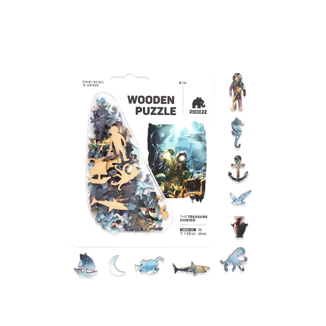 Treasure Hunter Piecezz Wooden 40 Piece Puzzle