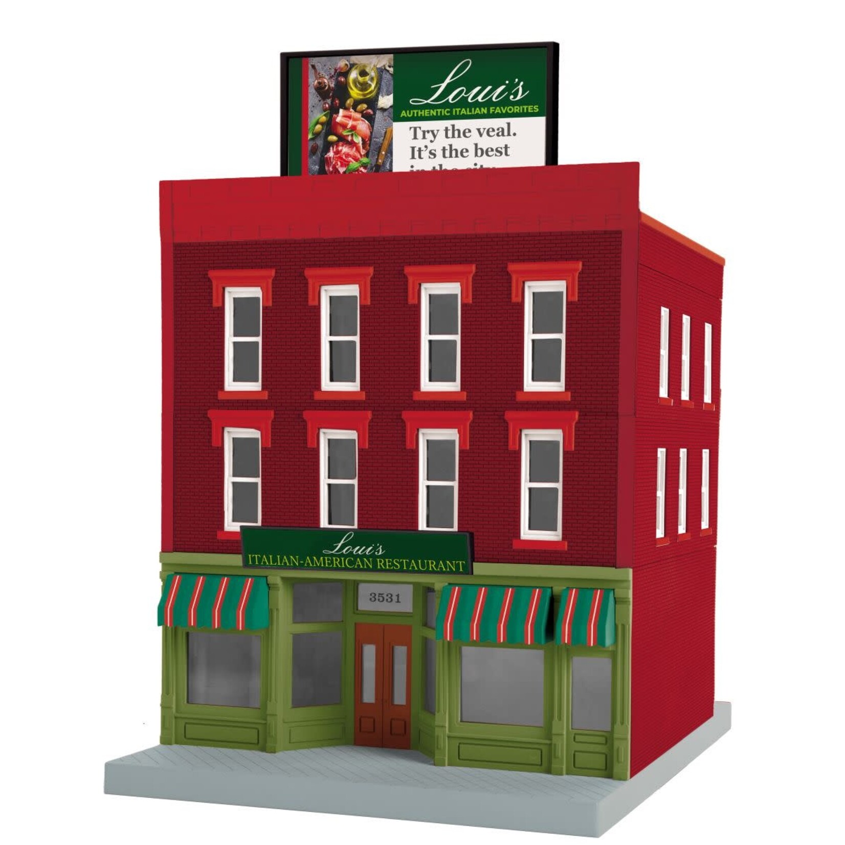 MTH 3090657 O 3 Story City Building - Loui's Restaurant