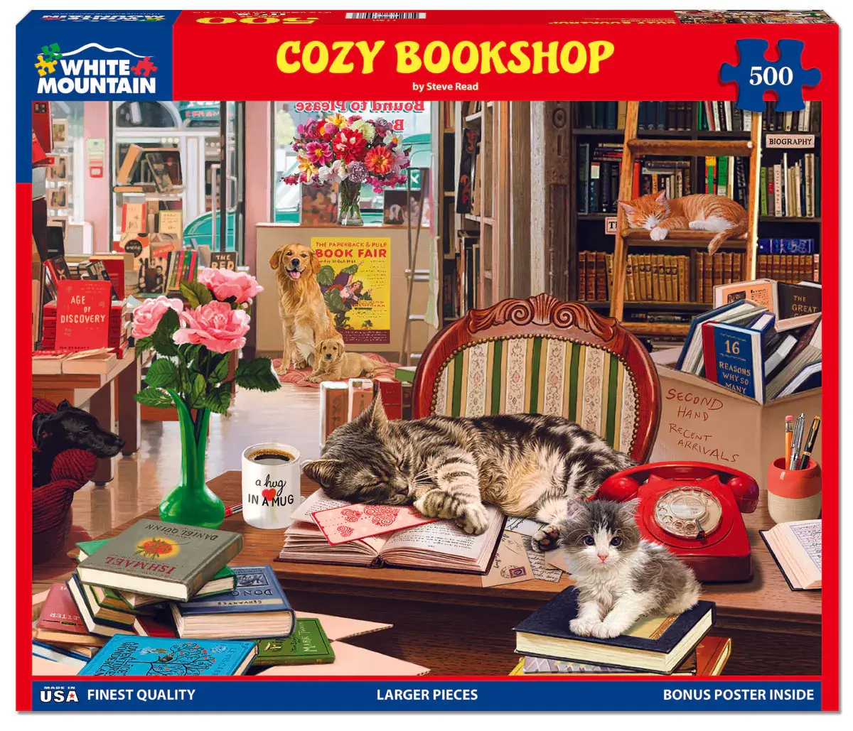 Cozy Bookshop 500 Piece Puzzle