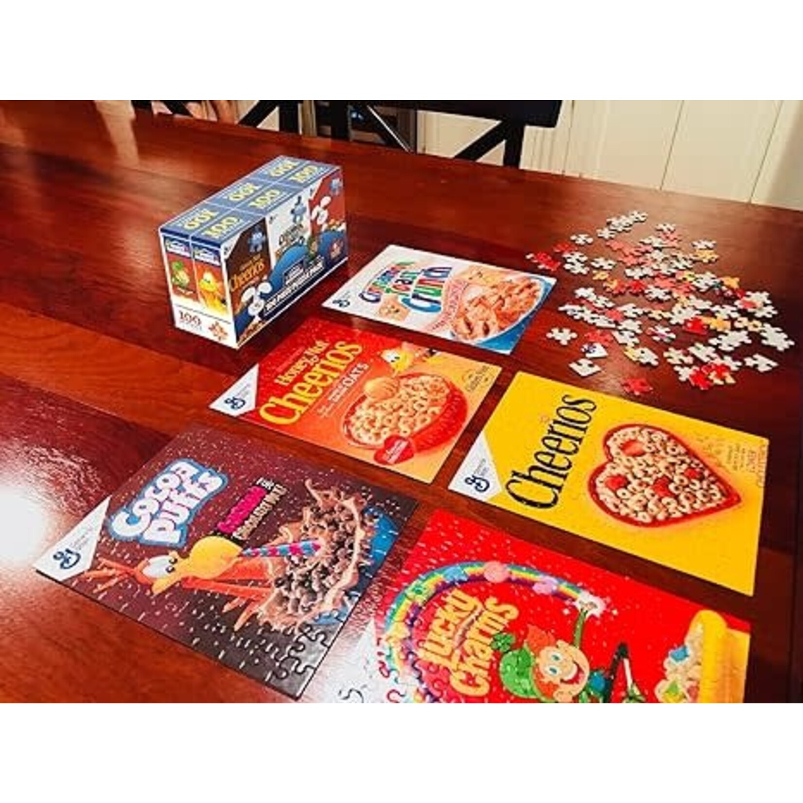 White Mountain Mini 6 Pack Cereal 100 Piece Puzzles