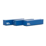 Athearn 17397 N 40' Corrugated Low Cube Container OCLU #2 - 3 Pack