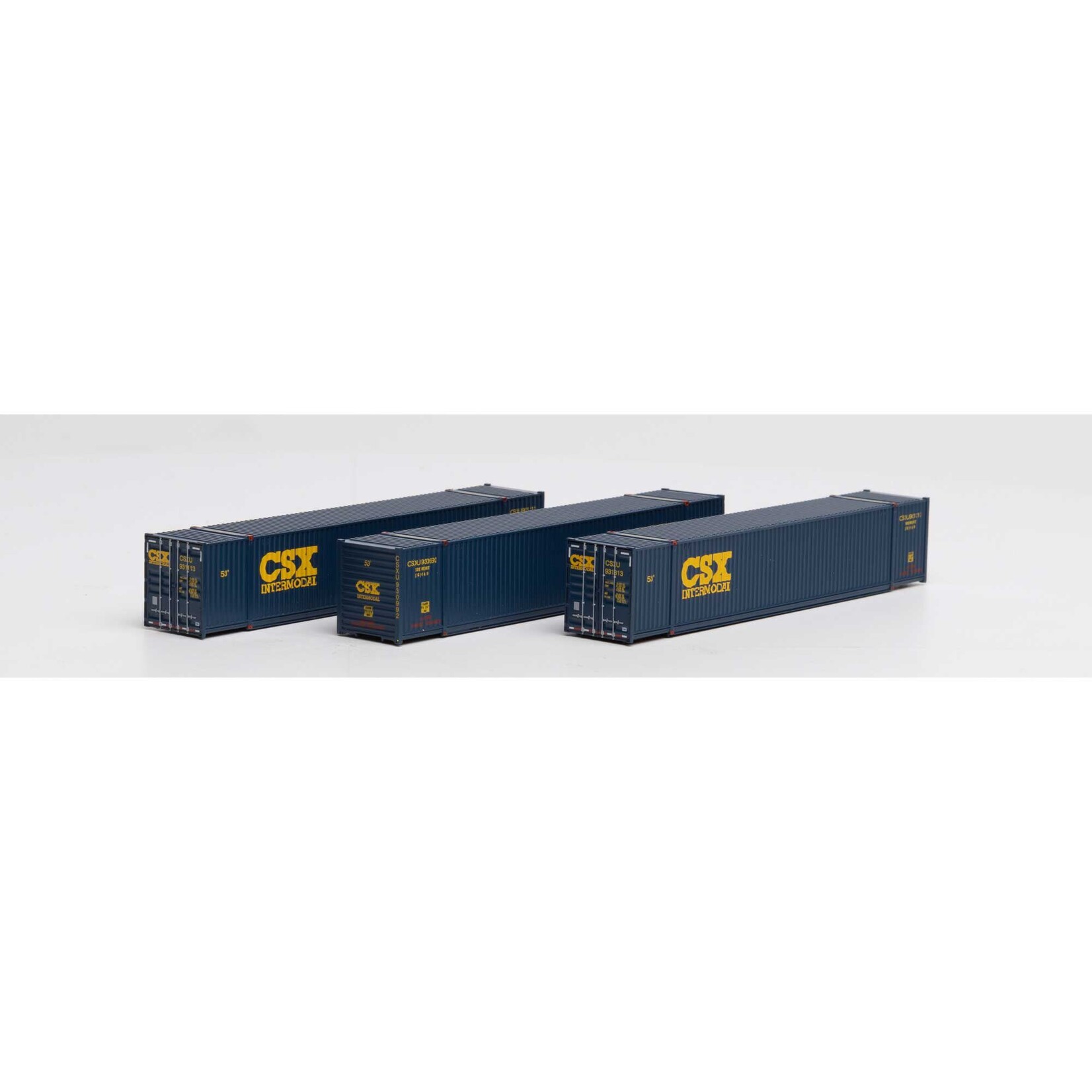 Athearn 17738 N 53' CIMC Container CSX #1 - 3 Pack