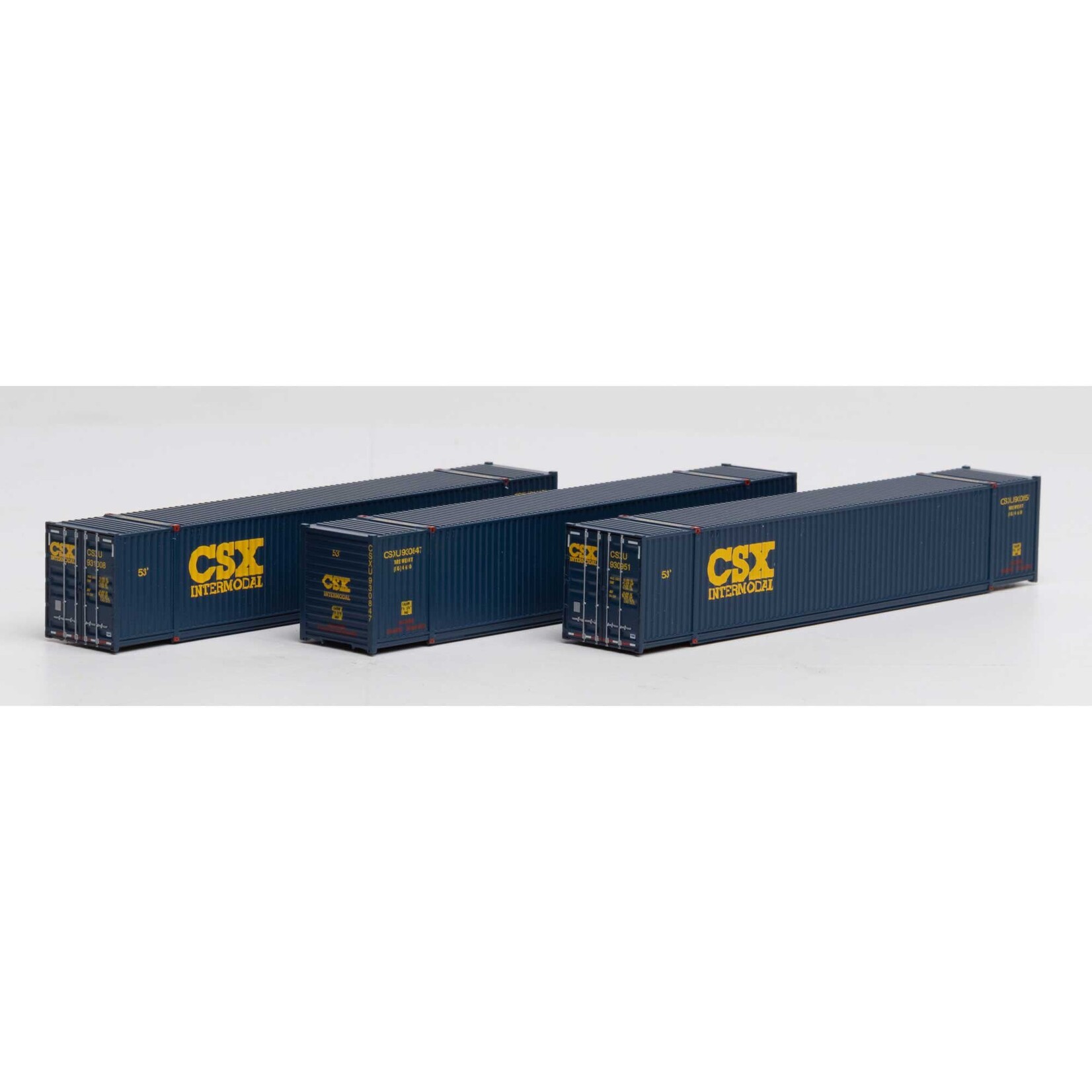 Athearn 17739 N 53' Container CSX #2 - 3 Pack