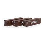 Athearn 17894 N 45' Container Crowley #1 - 3 Pack