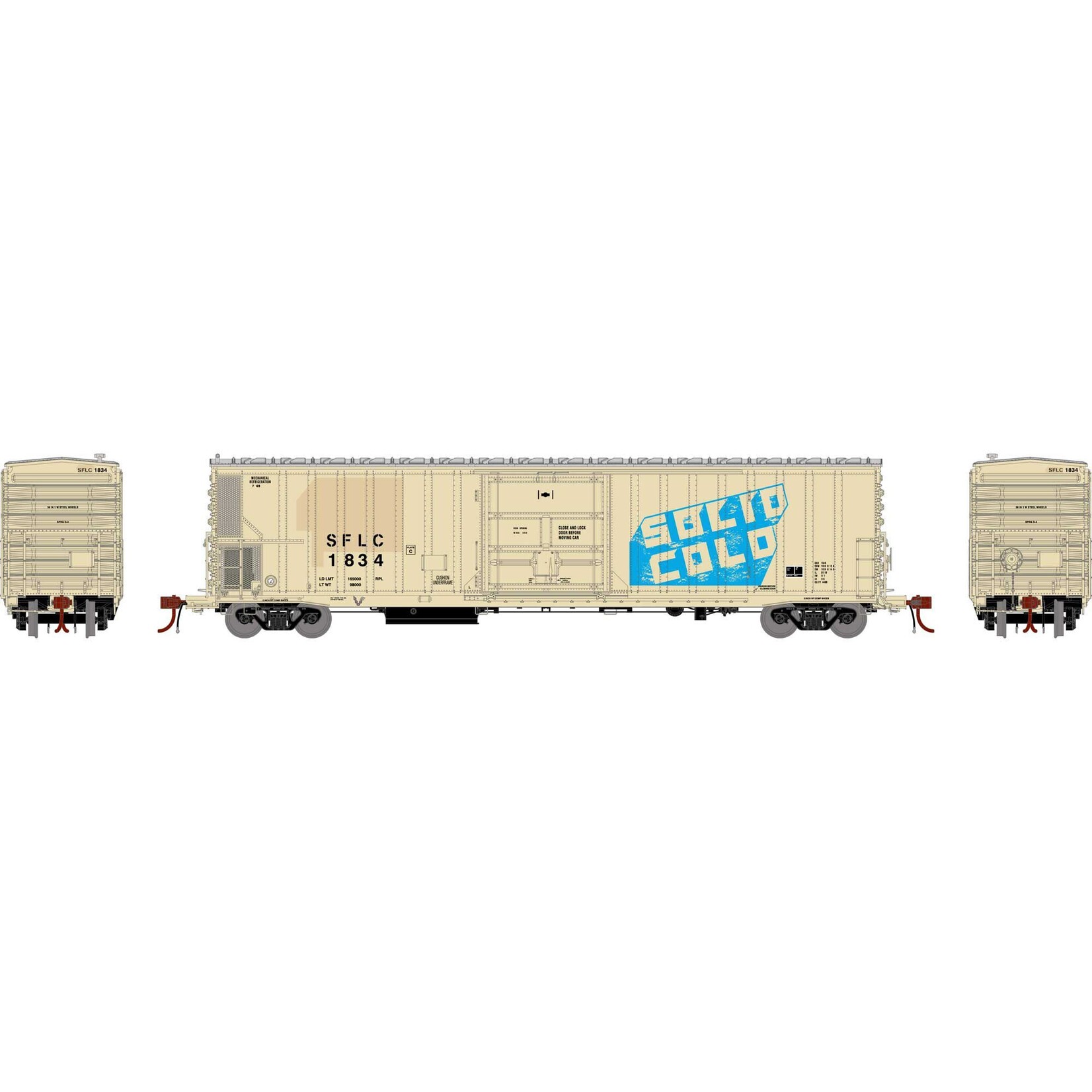 Athearn 24617 N FGE 57' Mechanical Reefer SFLC 1834