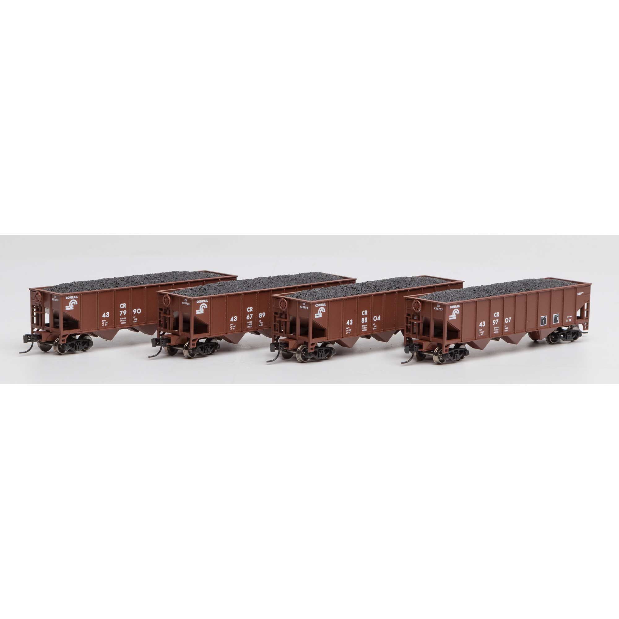 25562 N 40' 3 Bay Ribbed Hopper w/Load CR #1 - 4 Pack