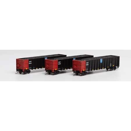 3834 N Thrall High Side Gondola w/ Load DJJX #2 - 3 Pack