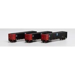 Athearn 3835 N Thrall High Side Gondola w/ Load DJJX #3 - 3 Pack