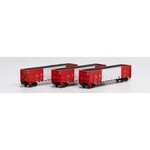 Athearn 3841 N Thrall High Side Gondola/Load Herzog #1 - 3 Pack