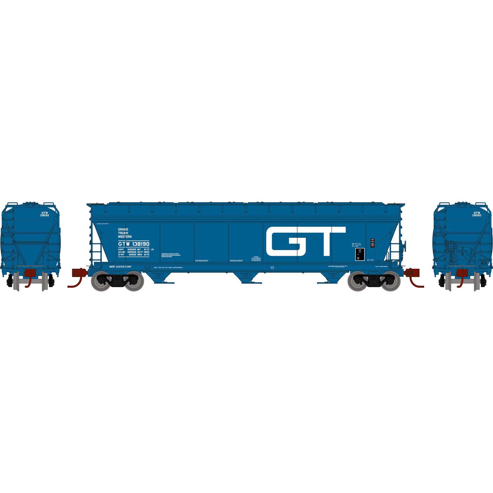 8486 N ACF 4600 3 Bay CF Hopper GTW 138190