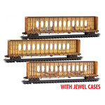 Micro Trains Line 98305056 N TTZX Weathered 3 Pack - Jewel Cases