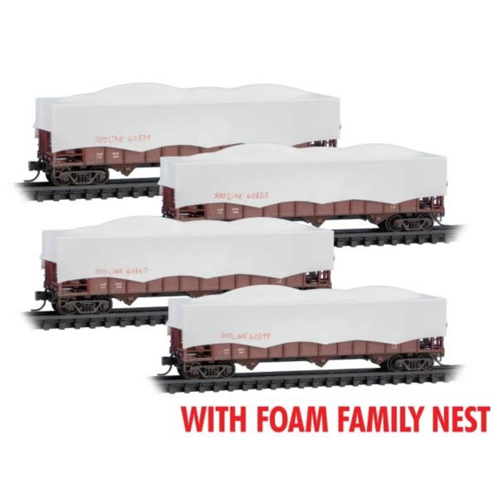 Micro Trains Line 99302239 N CP Rail ex-SOO 4 Pack - Foam Insert