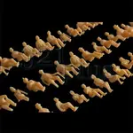 HO Scale Unpainted Sitting Figures - 100 Count