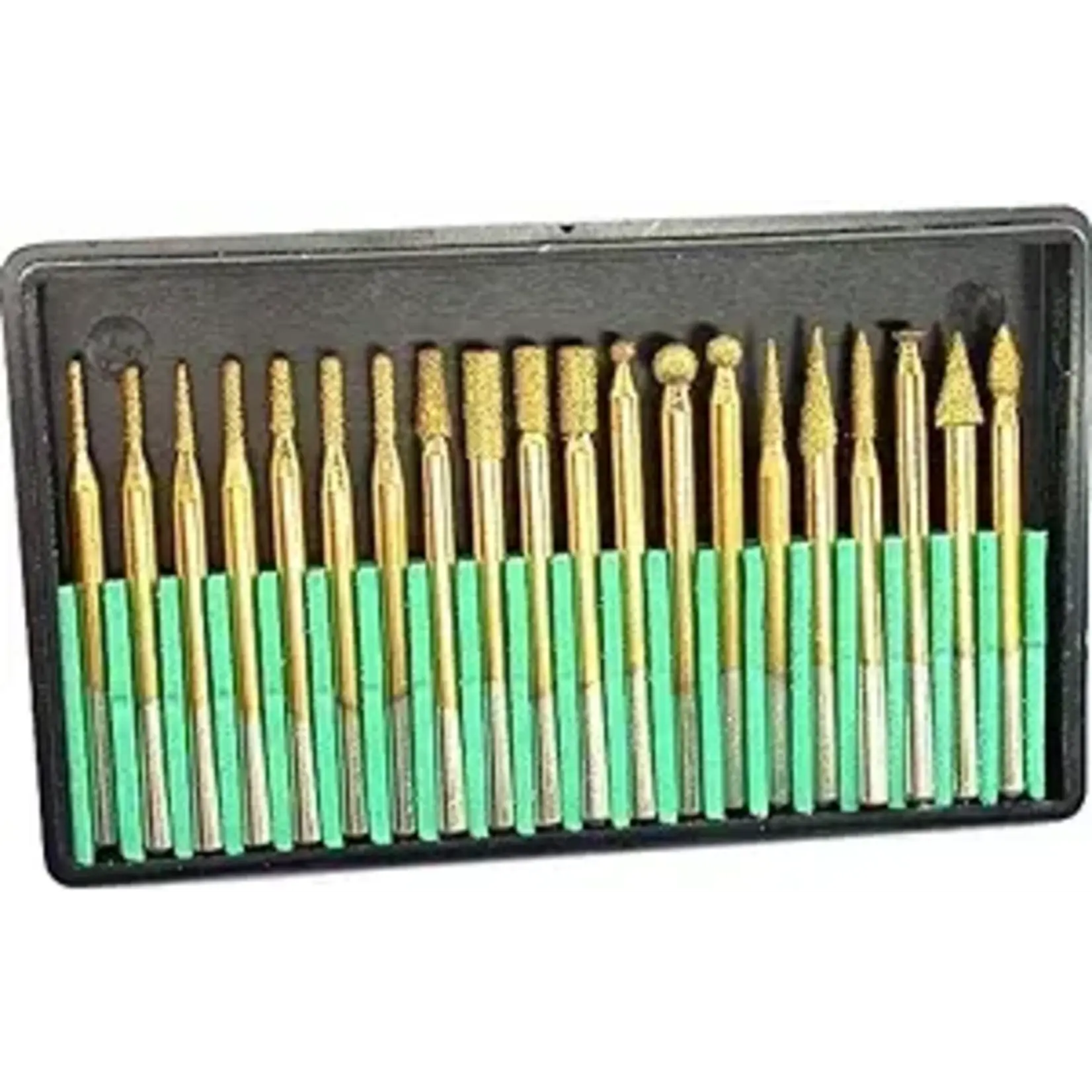 823481TD Diamond Burr Set - 20 Piece Titanium Coated