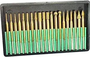 823481TD Diamond Burr Set - 20 Piece Titanium Coated