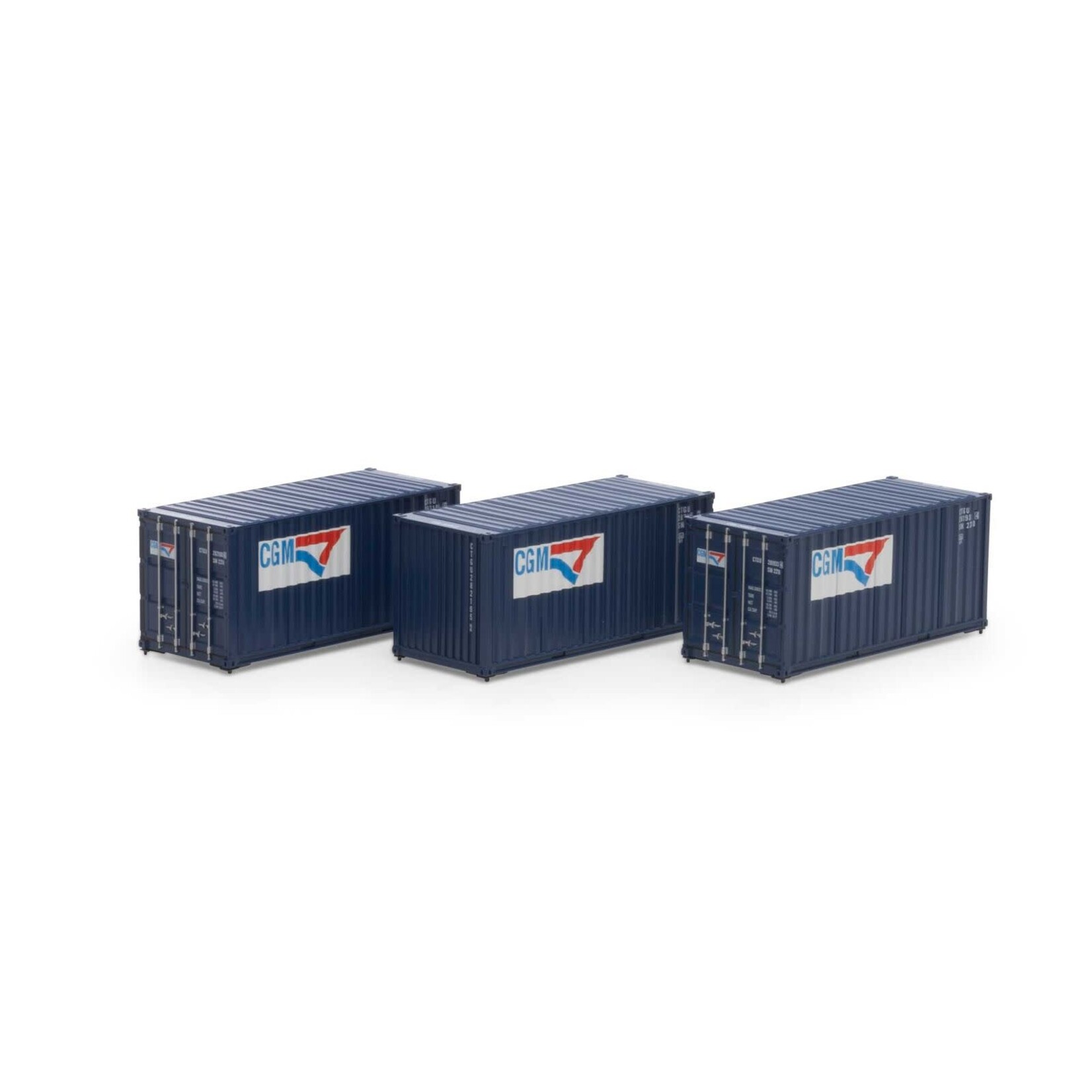 Athearn 27788 HO RTR 20' Corrugated Container CGTU #2 (3)