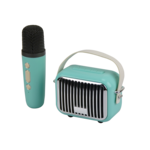 Wireless Express Teal Pocket Karaoke Speaker & Mic Combo