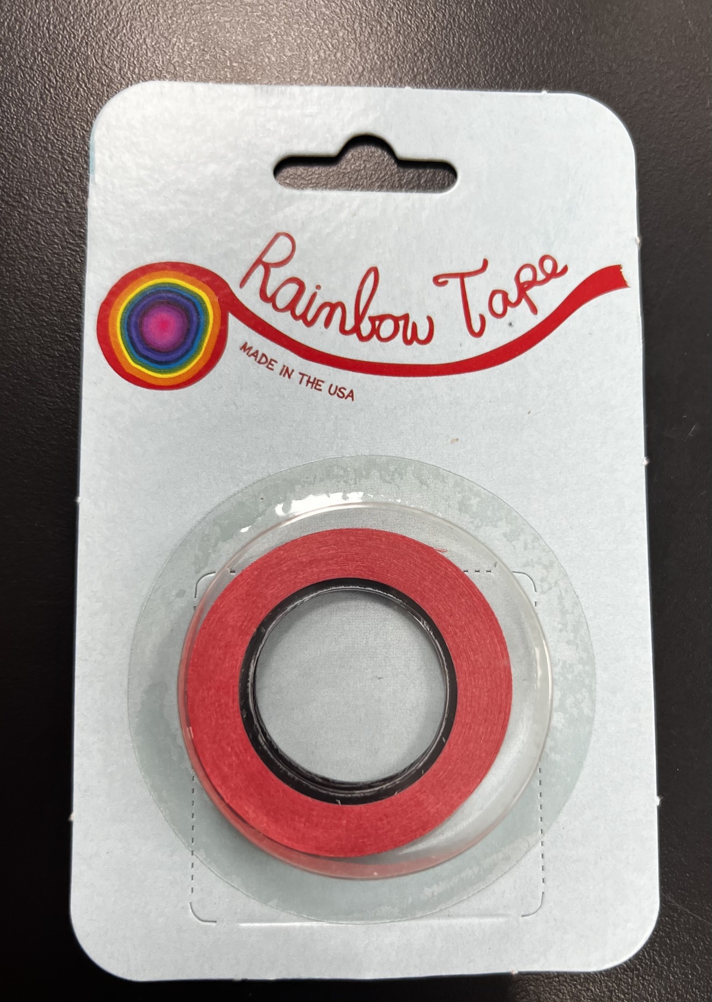 40107 1/64" x 25' Red Striping Masking Tape (2/pk) Rainbow Tape