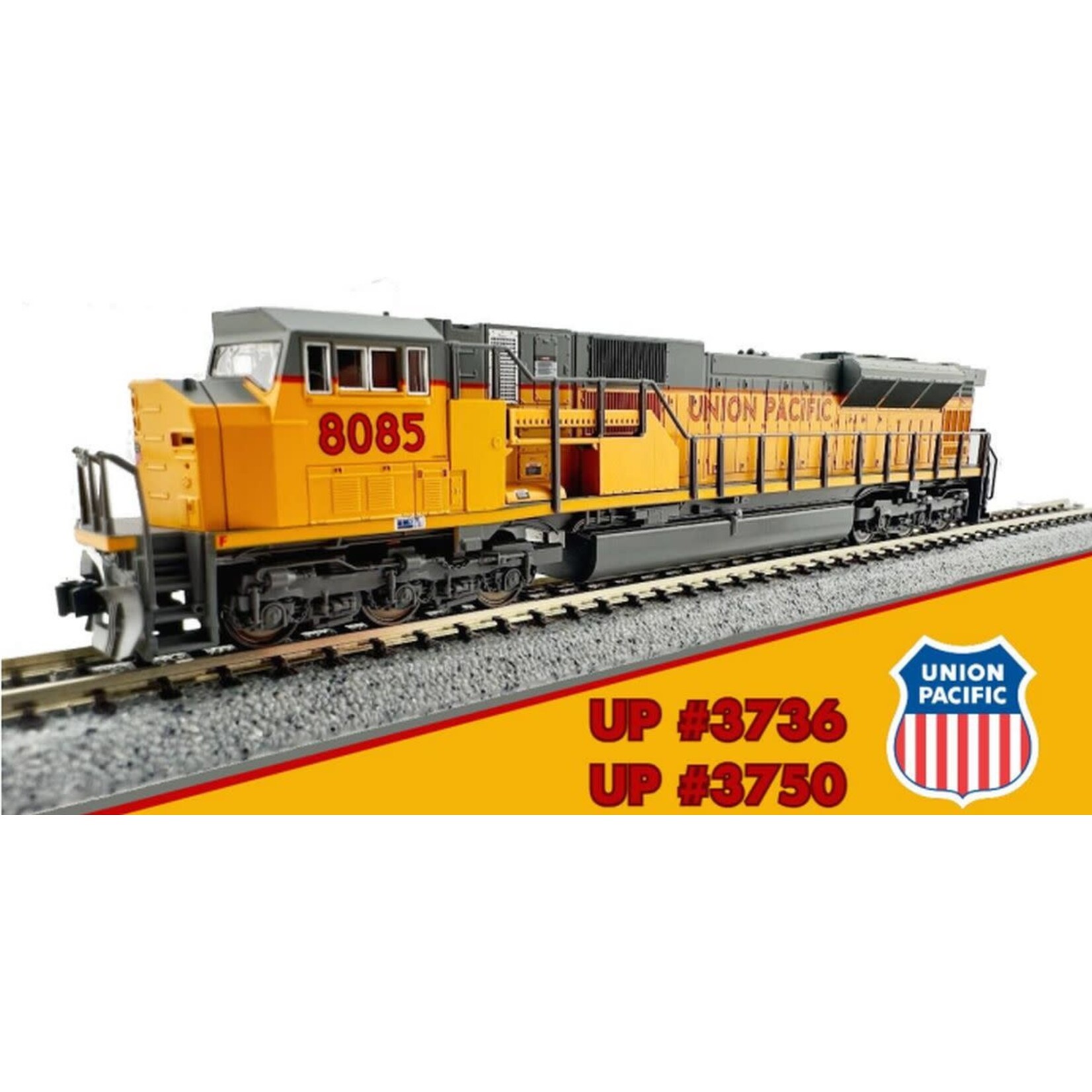 Kato 1765624 N SD90/43MAC Diesel UP #3736