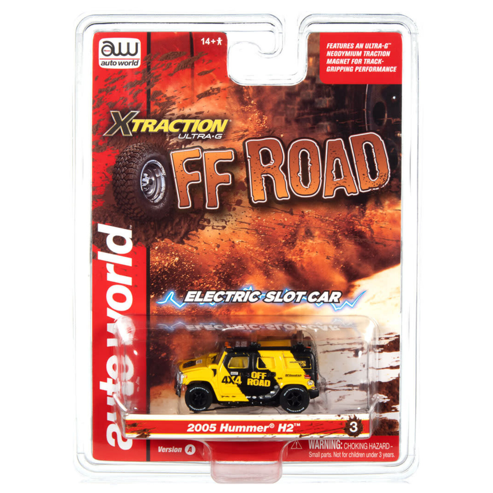 Auto World SC388 Off Road X-Traction Release 2005 Hummer H2 Yellow