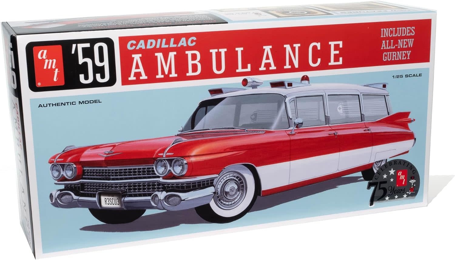 1395 1/25 1959 Cadillac Ambulance with Gurney
