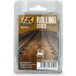 AK 7023 Train Series: Rolling Stock Weathering Paint Set - 3x35ml
