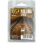 AK Interactive 7023 Train Series: Rolling Stock Weathering Paint Set - 3x35ml