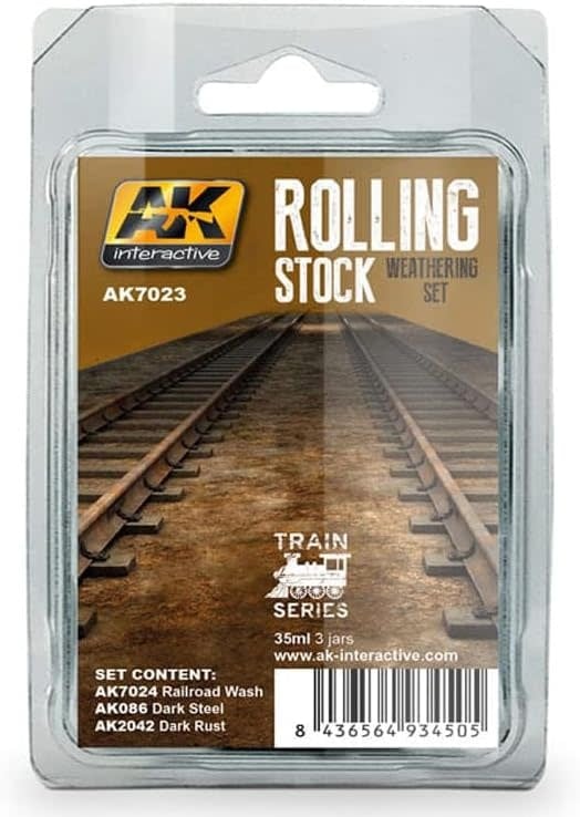 7023 Train Series: Rolling Stock Weathering Paint Set - 3x35ml