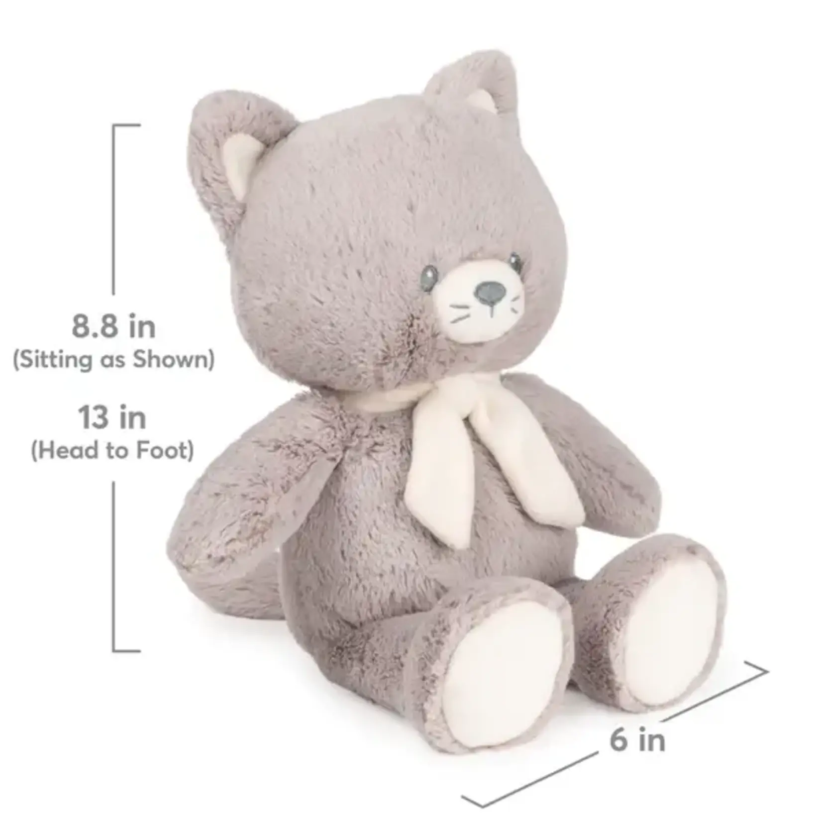 Gund 6067457 Gray Kitten - 100% Recycled - 13 Inch