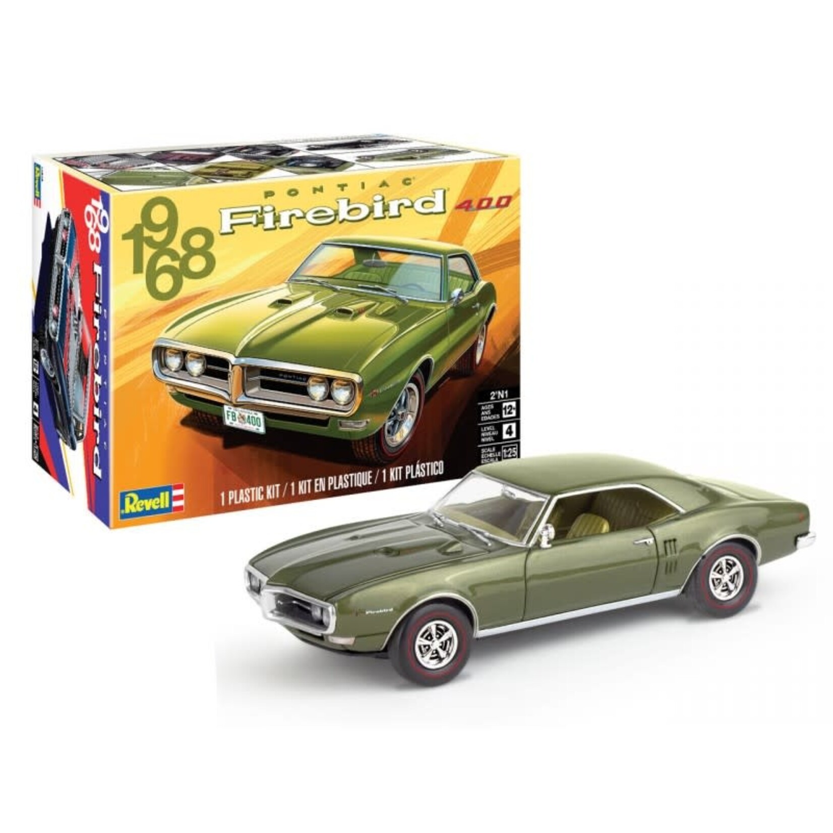 Revell 4545 1/25 1968 Pontiac Firebird  400 2 in 1