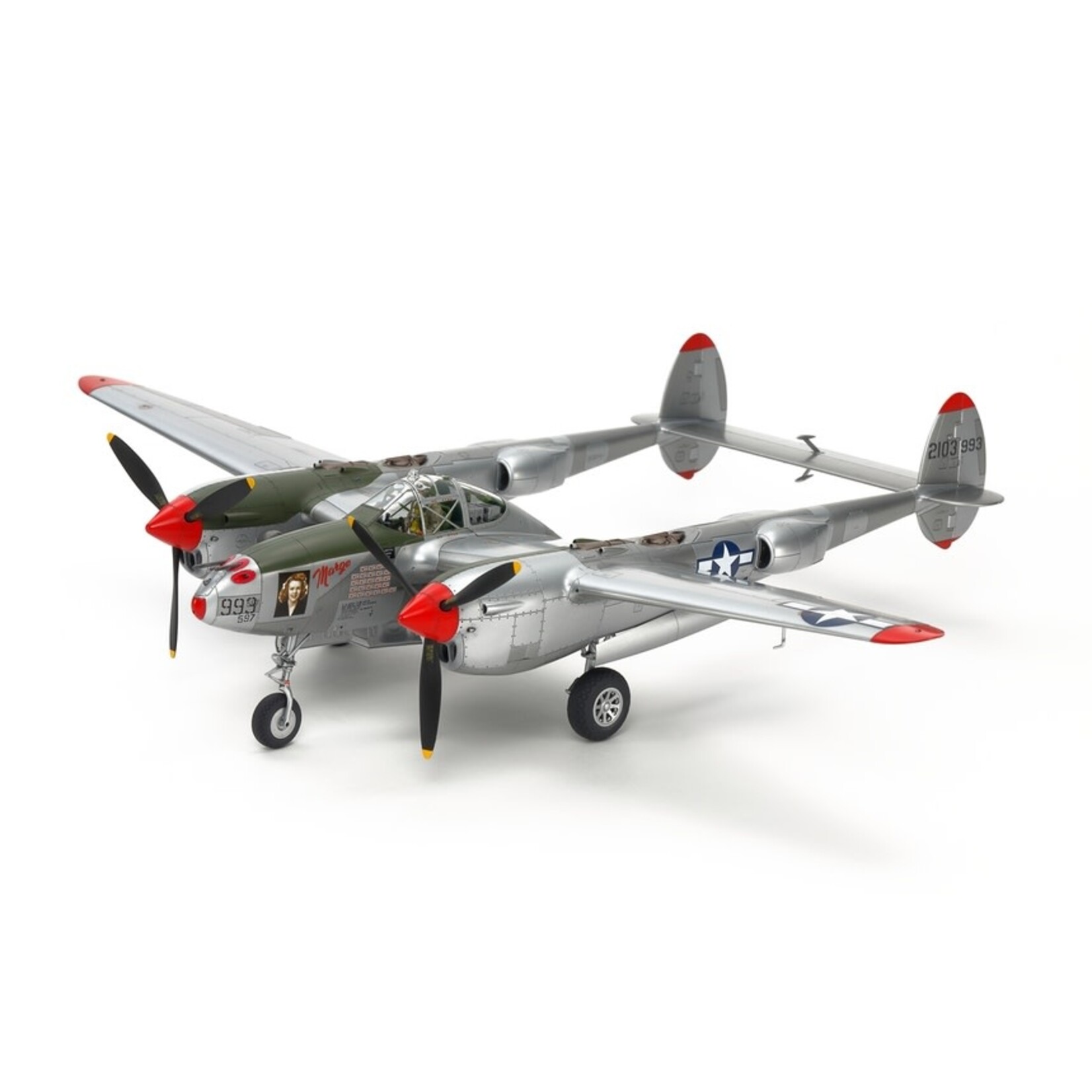 Tamiya 61123 Lockheed P-38 J Lightning Fighter