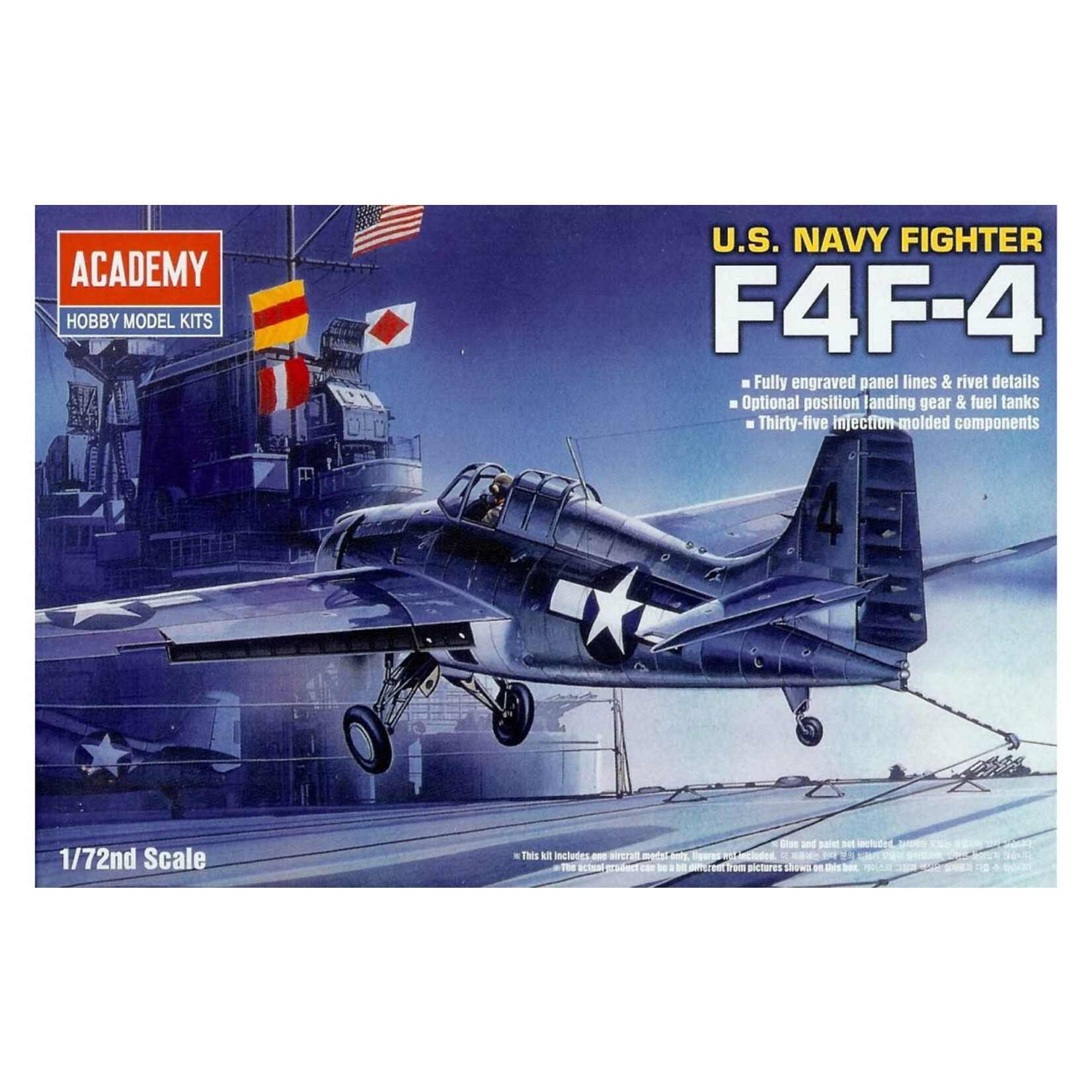 Academy 12451 Grumman F4F-F US Navy Fighter Plane