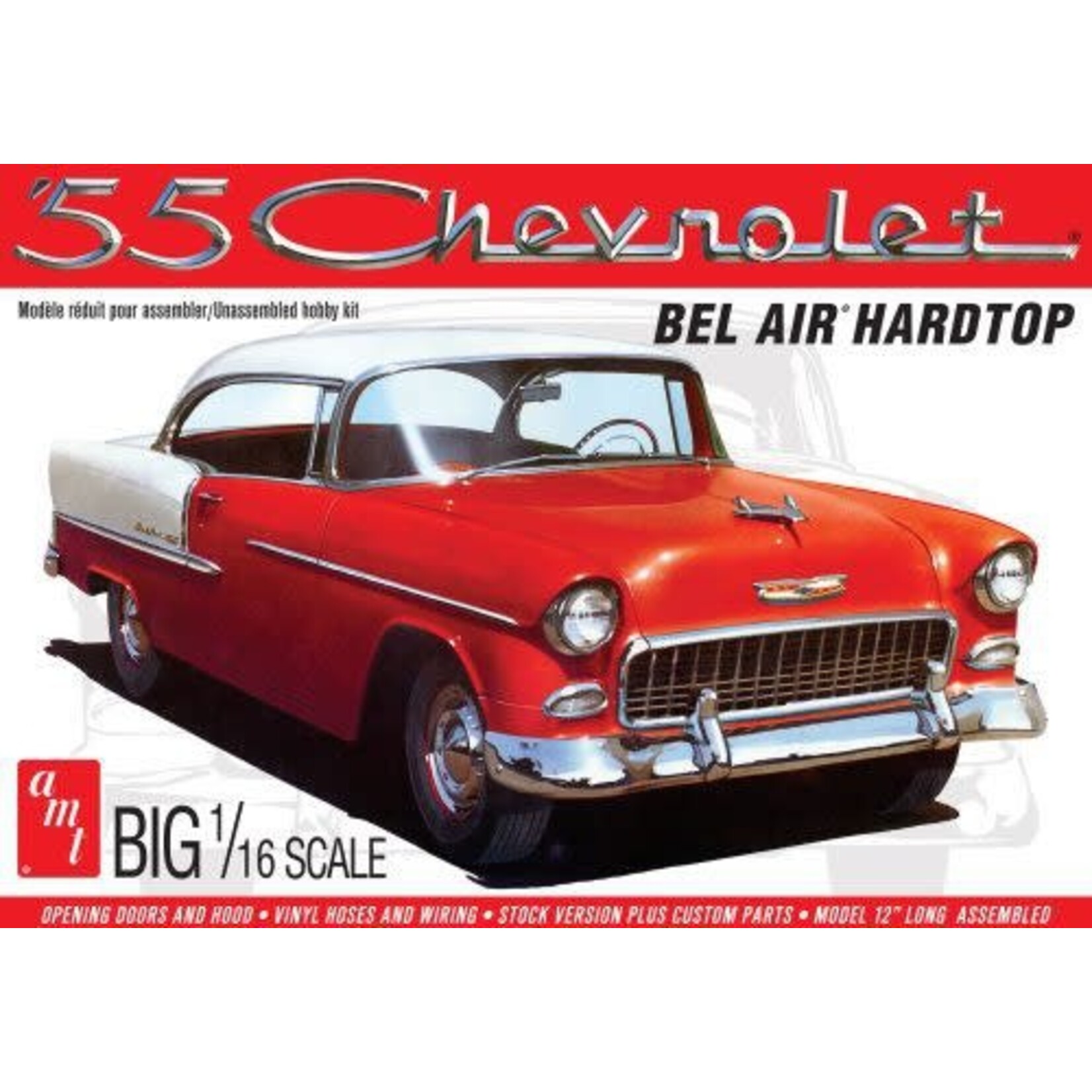 AMT 1452 1/16 1955 Chev Bel Air Hardtop