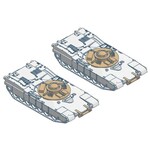 Micro Trains Line 49945914 N M1 Abrams Panther Mine Clearing Vehicle 2 Pack Kit