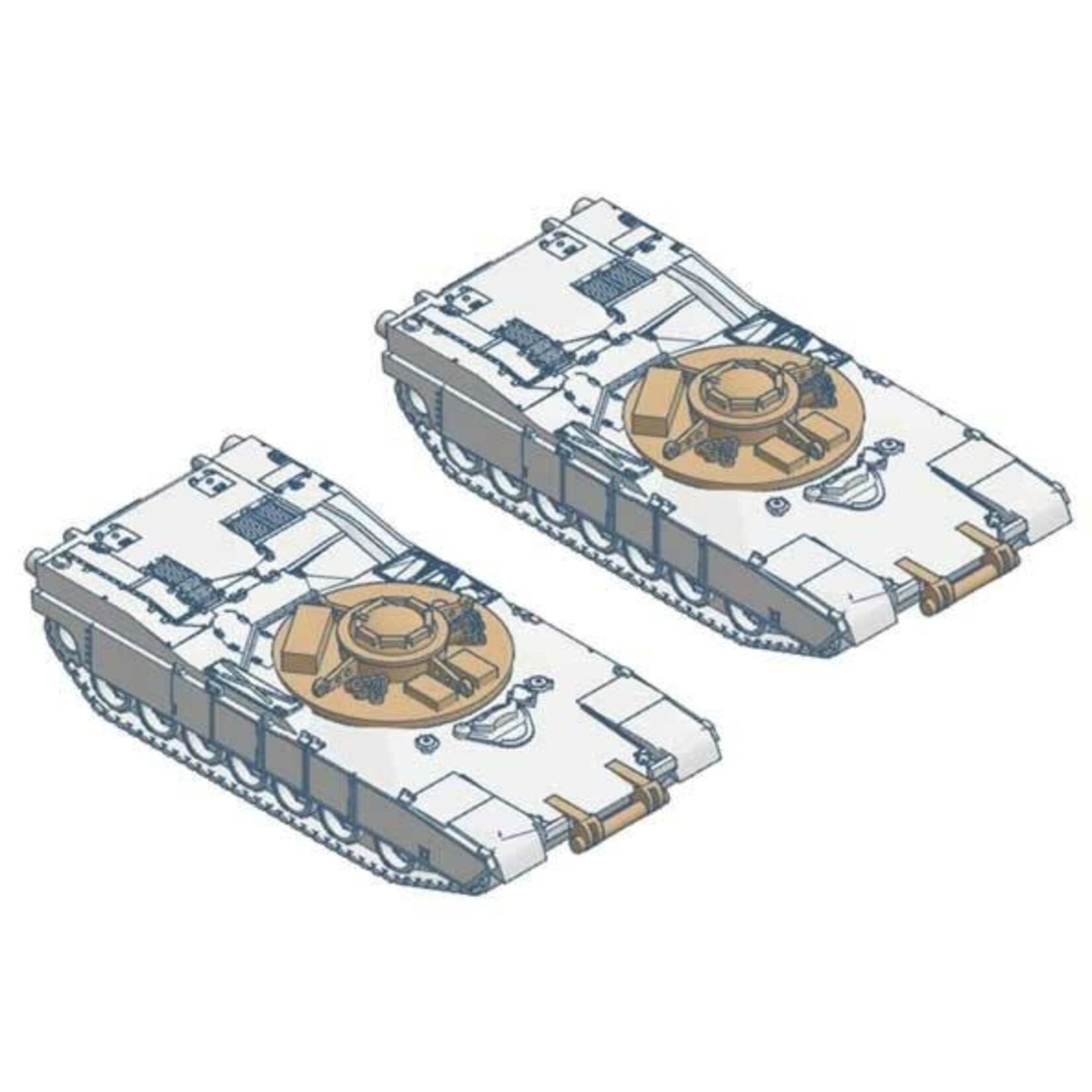 Micro Trains Line 49945914 N M1 Abrams Panther Mine Clearing Vehicle 2 Pack Kit