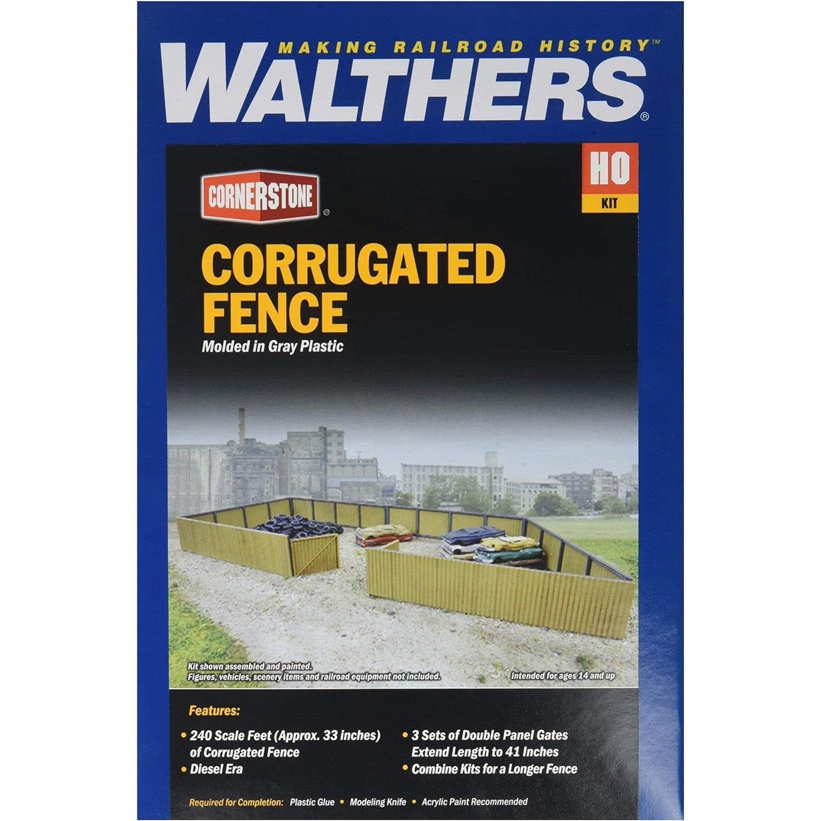 Walthers 9333632 HO Corrugated Fence