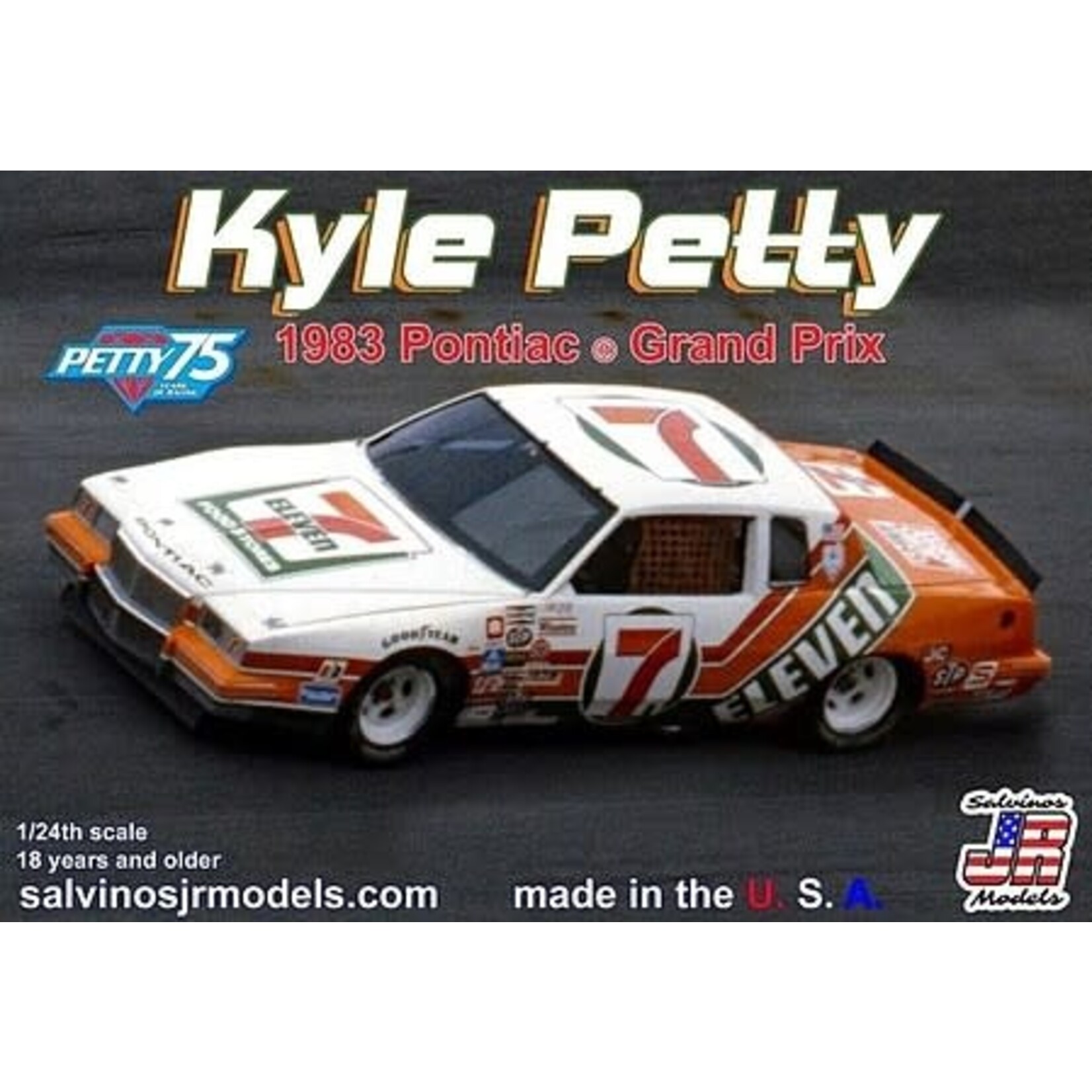 Salvinos 19835 1/24 Kyle Petty #7 1983 Pontiac Grand Prix